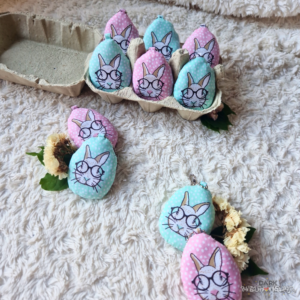 Porte-clés oeuf de lapin