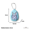 Porte-clés oeuf de lapin