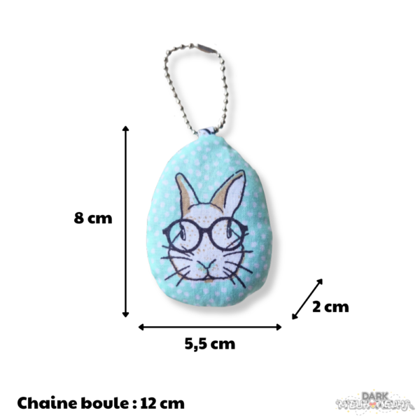 73(1) Porte-clés oeuf de lapin