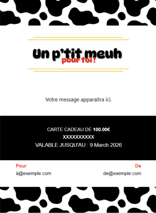 Design sans titre (5) Carte cadeau Meuh