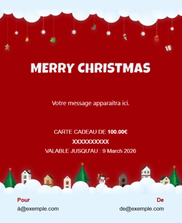 Design sans titre (7) Carte cadeau Noël
