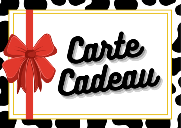Red White Simple Gift Certificate (1) Carte cadeau Meuh