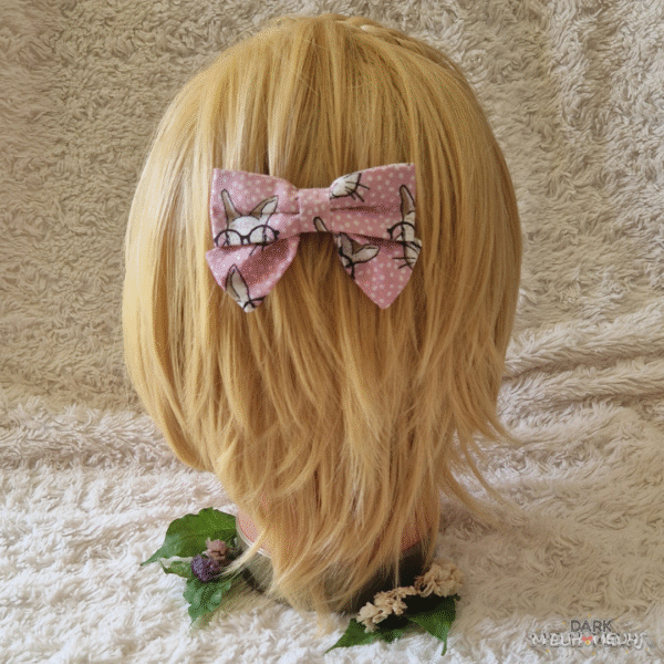 1 Barrette nœud Lapinou Nina