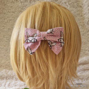 Barrette nœud Lapinou Nina