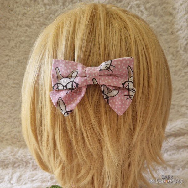 3 Barrette nœud Lapinou Nina