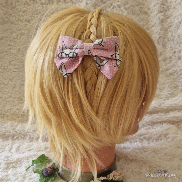 8 Barrette nœud Lapinou Nina